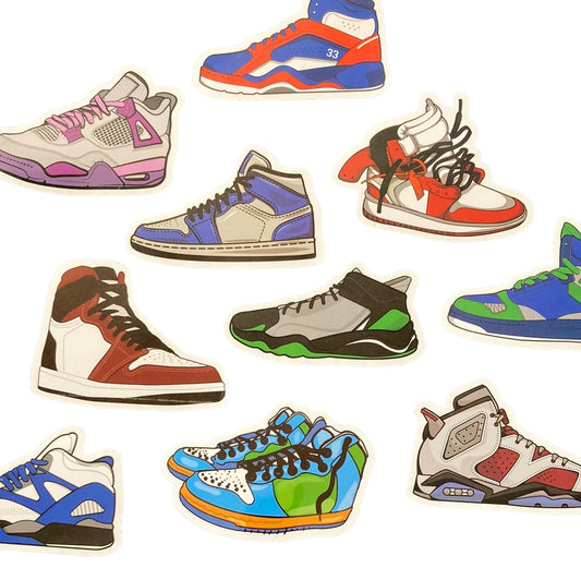 Sneakers 10pc Bag of stickers