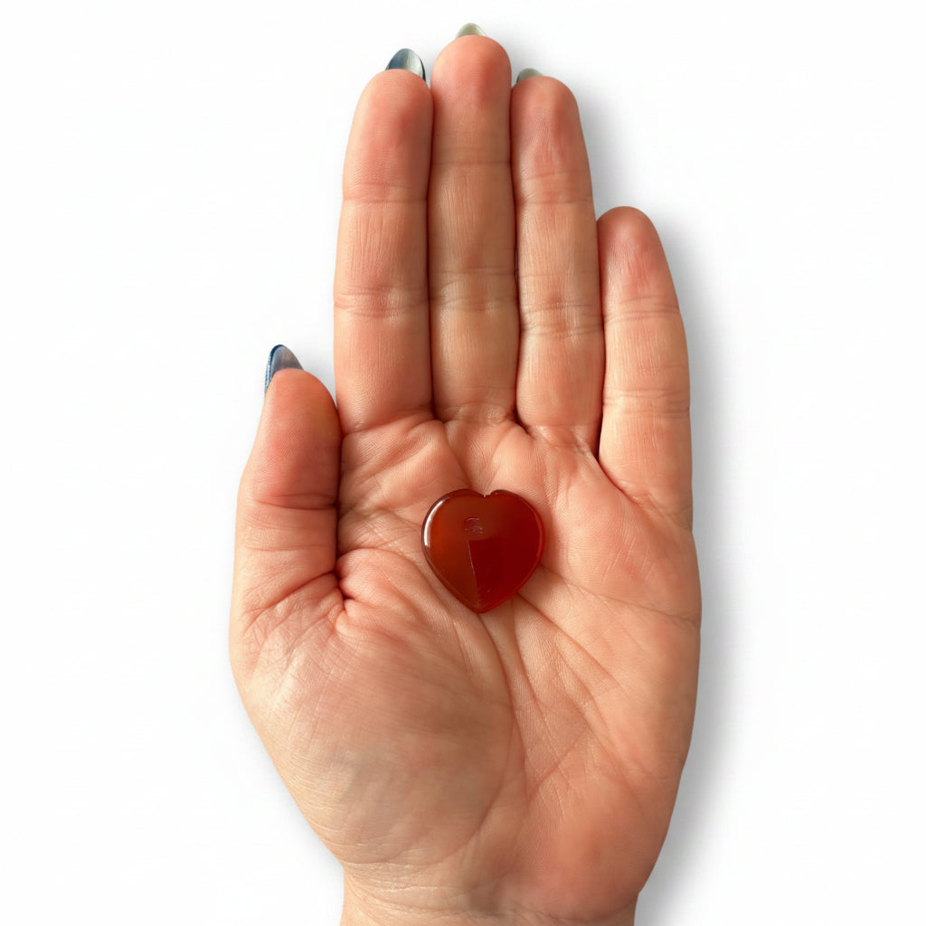 6g Carnelian Heart