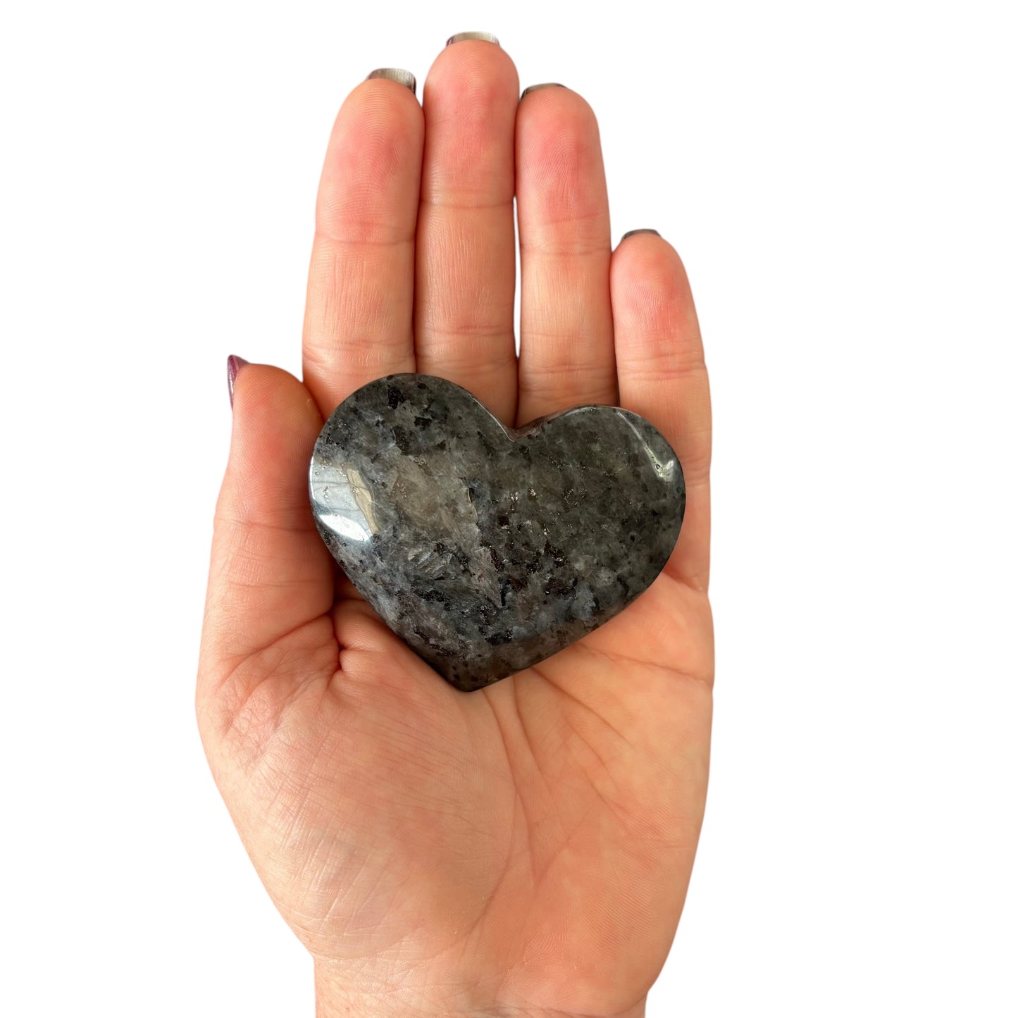 117g Larvikite Heart
