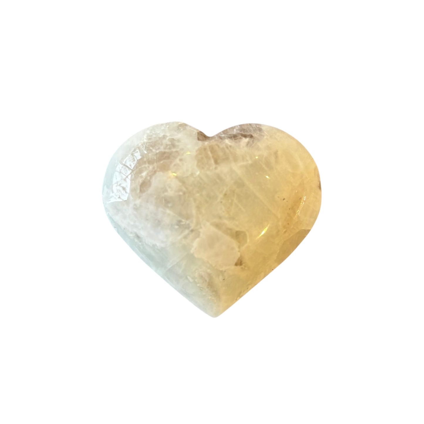 72g White Moonstone Heart