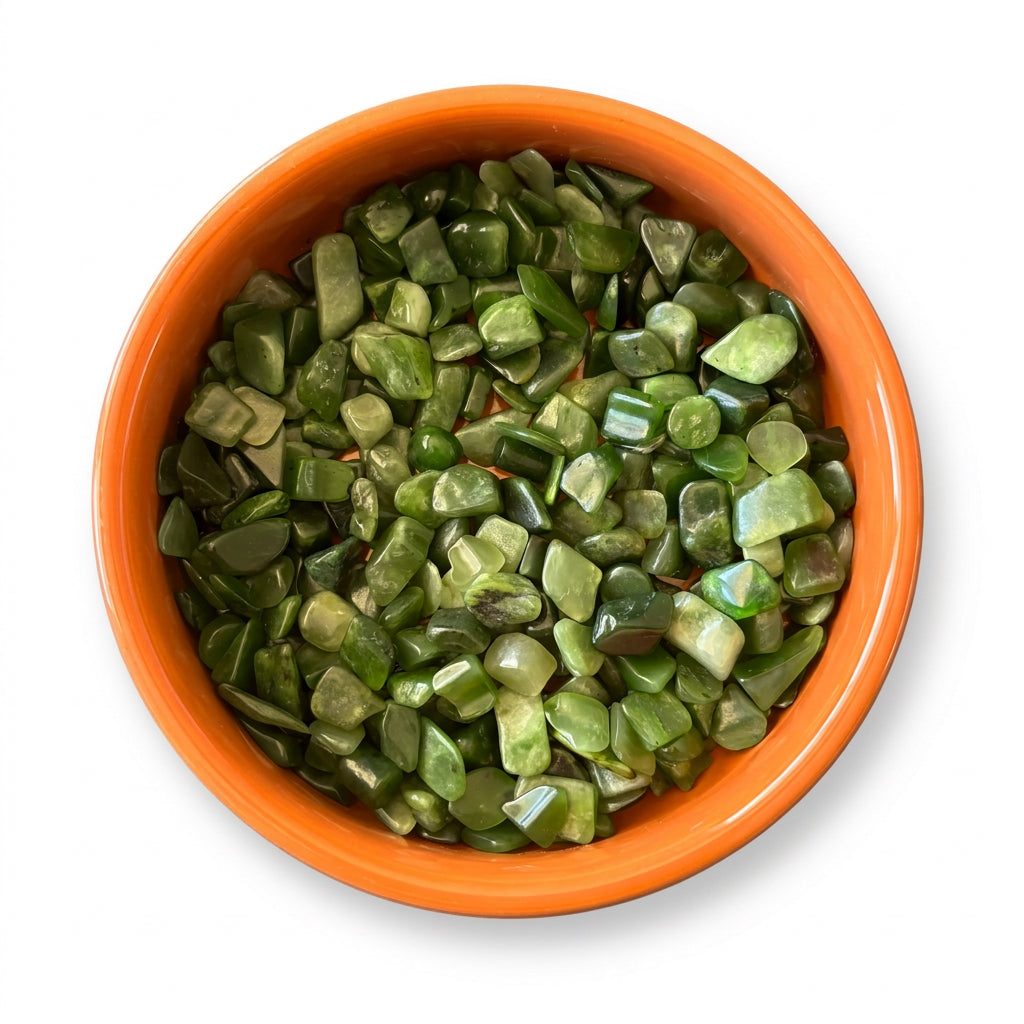 250g Green Jasper Bag of Chips