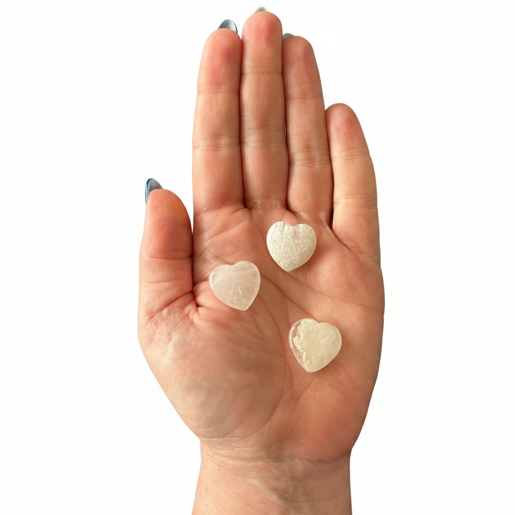 18mm Clear Quartz Heart