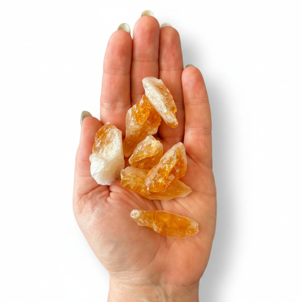 10-15g Heat Treated Amethyst Citrine Raw