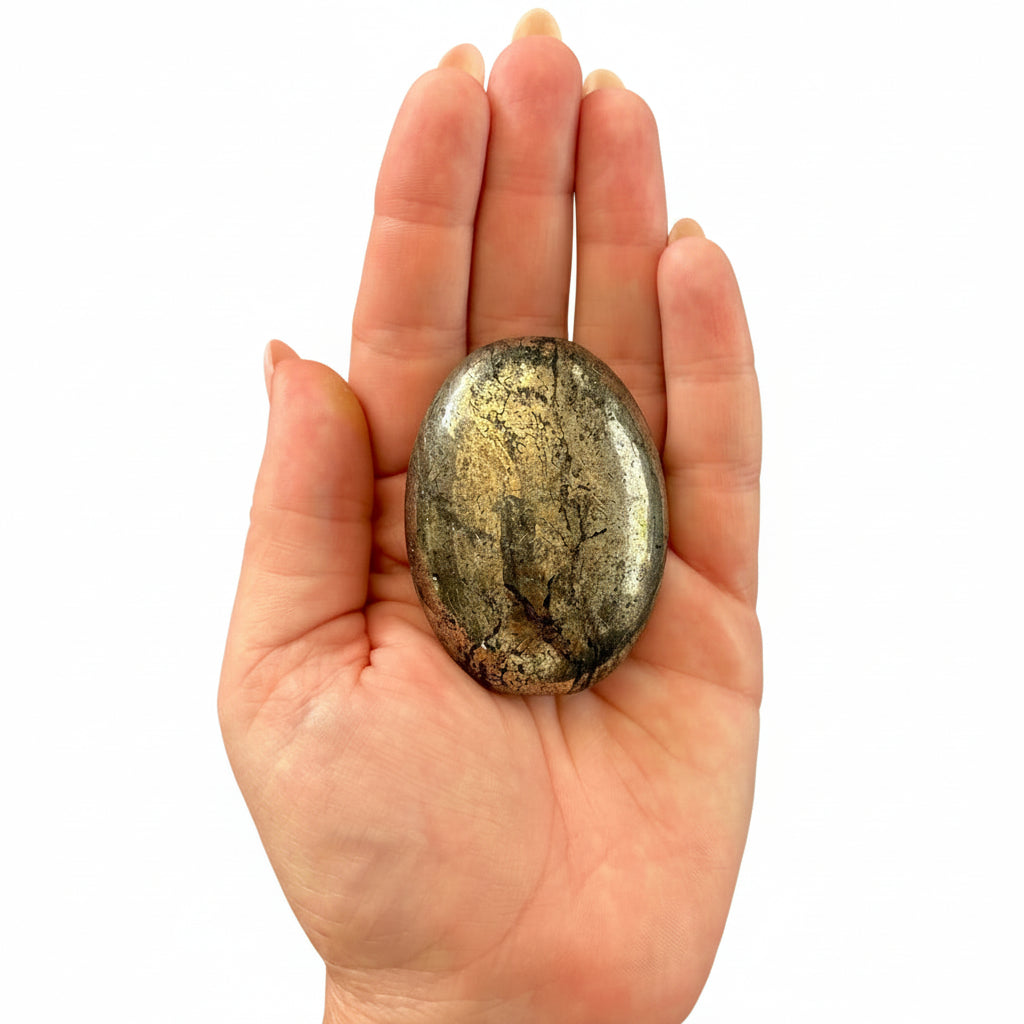 162g Pyrite Palm Stone
