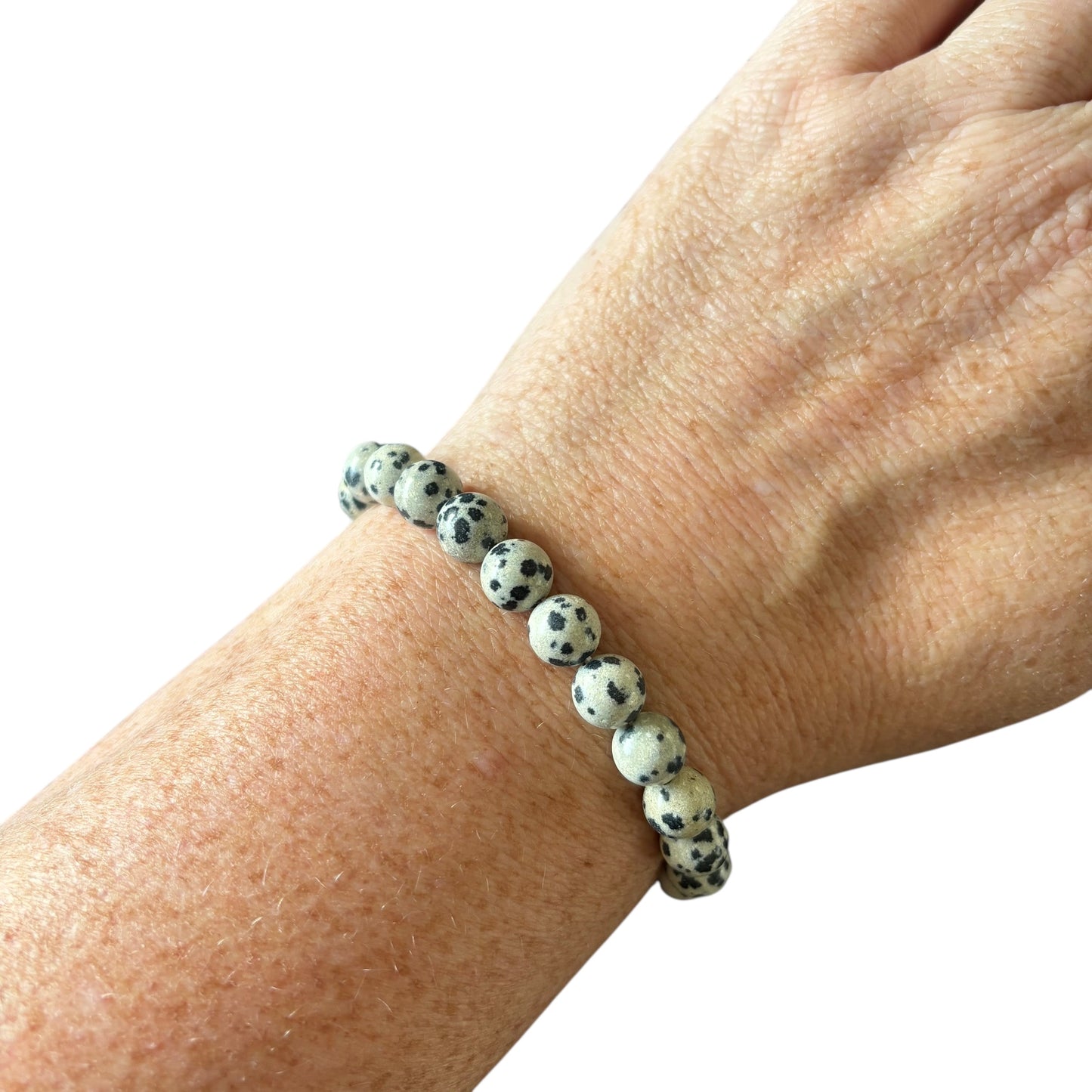 8mm Dalmatian Jasper Bracelet
