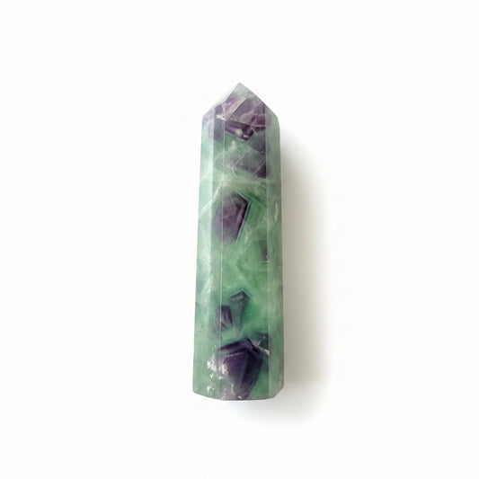 83mm Snowflake Fluorite Point