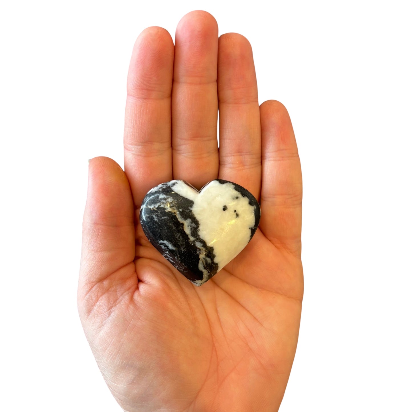 65g Zebra Jasper Heart