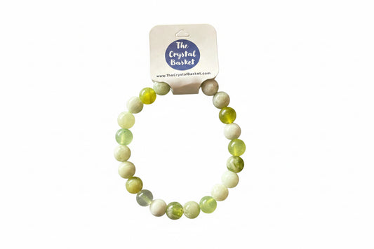 8mm Light Green Jade Bracelet