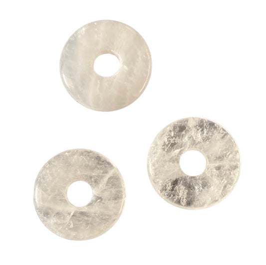 30mm Clear Quartz Donut