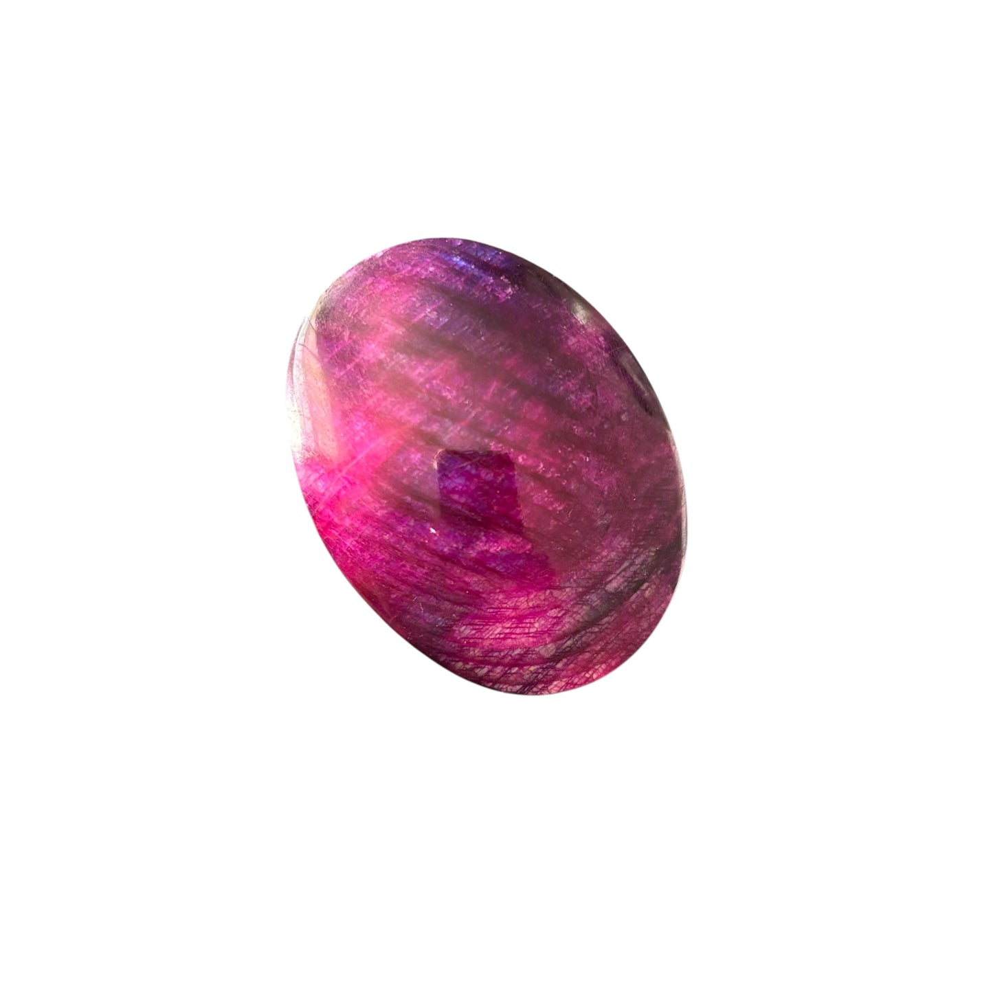 64g Dyed Purple Moonstone Palm Stone