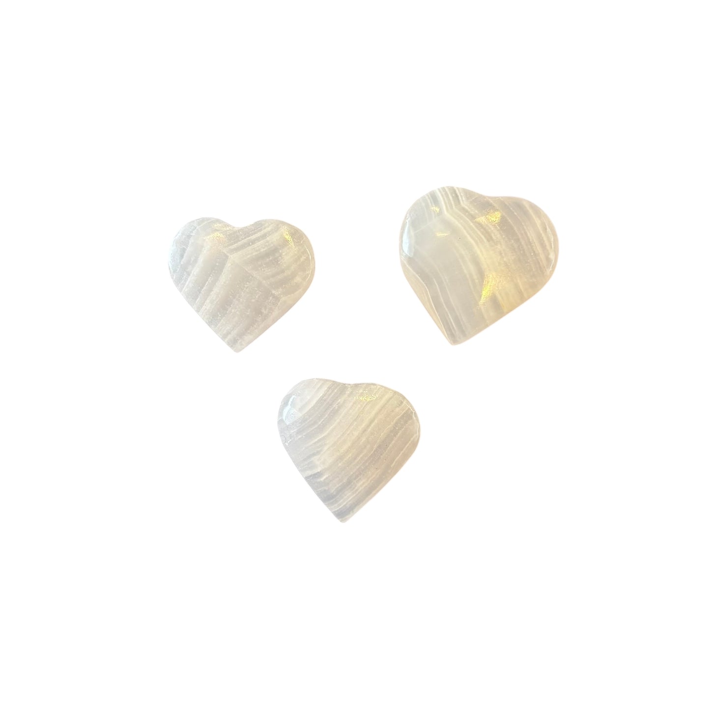 Pink Mangano Calcite Heart