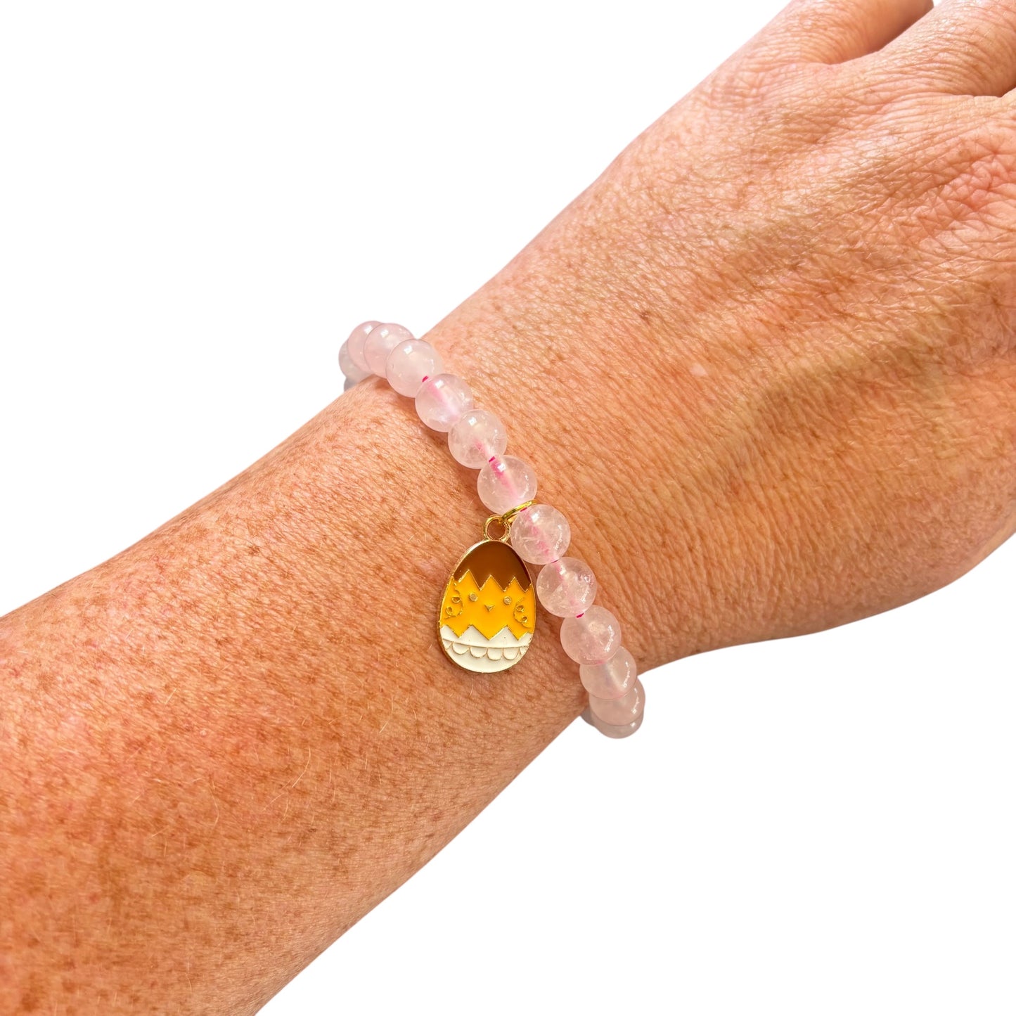 8mm Easter Rose Quartz Bracelet
