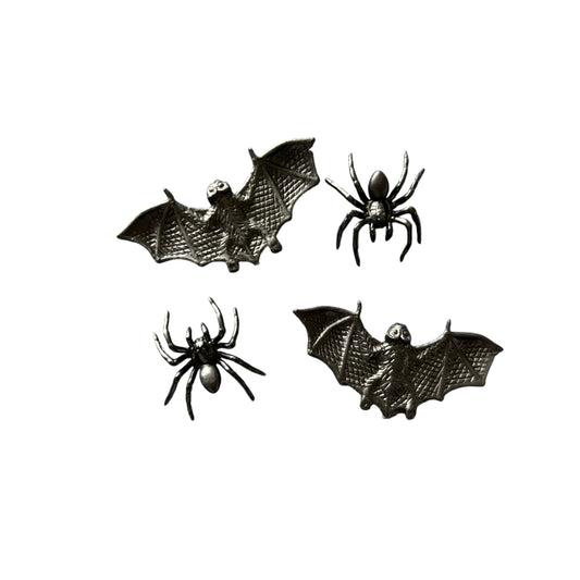 4pc Bag of Spiders/bats