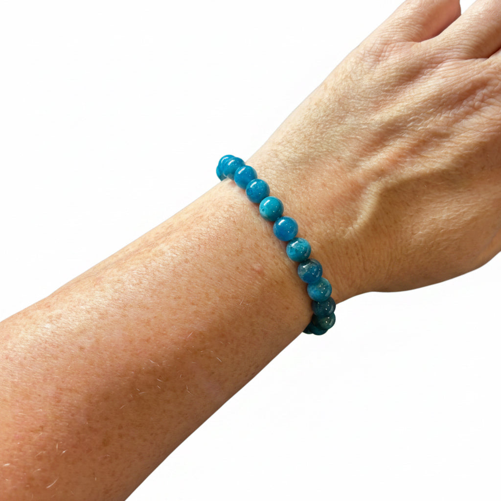 8mm Blue Apatite Bracelet