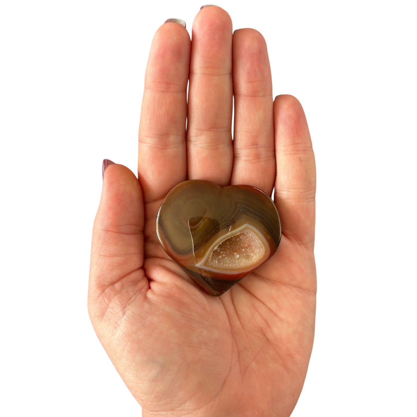 41g Red Sardonyx Heart