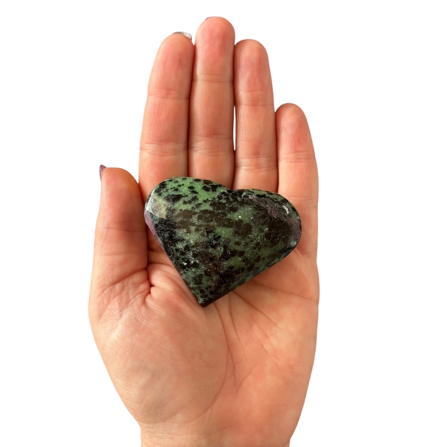 130g Ruby Zoisite Heart