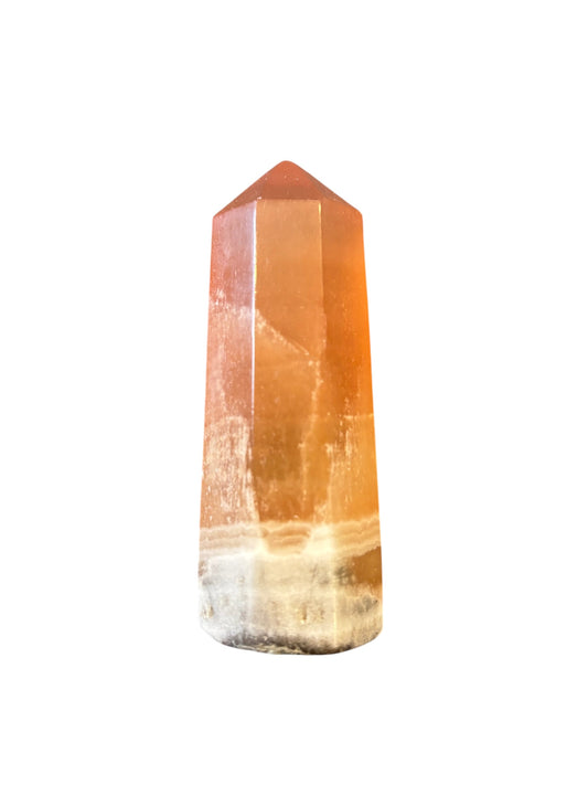 90mm Honey Calcite Point