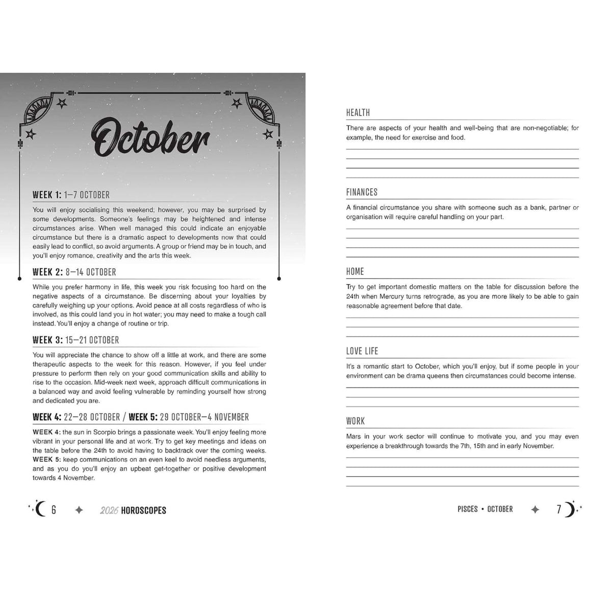 2027 Horoscopes Planner Calendar