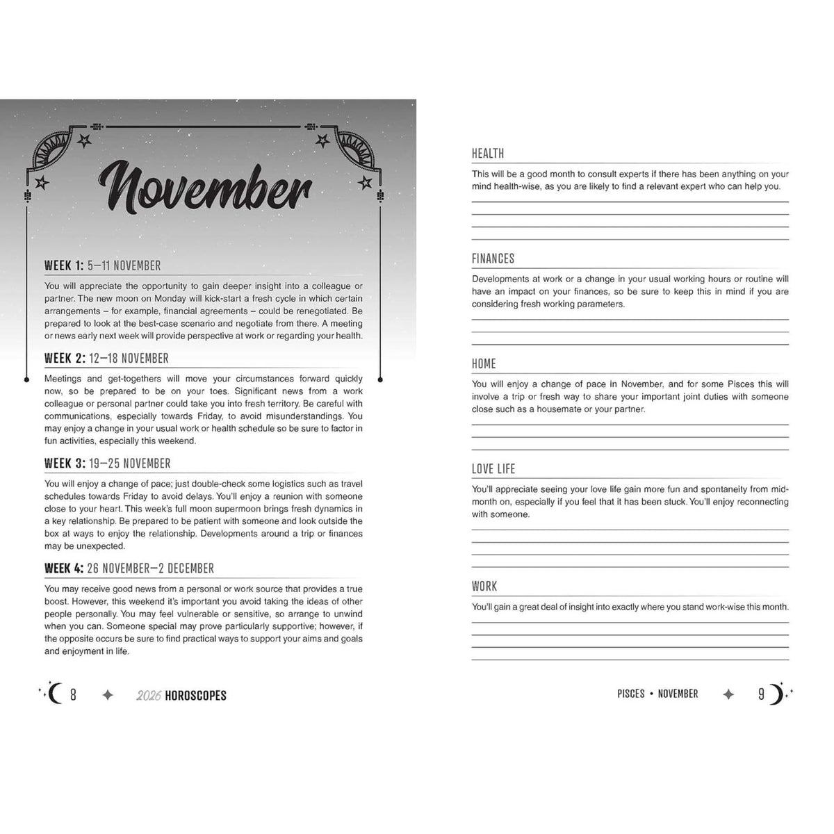 2027 Horoscopes Planner Calendar