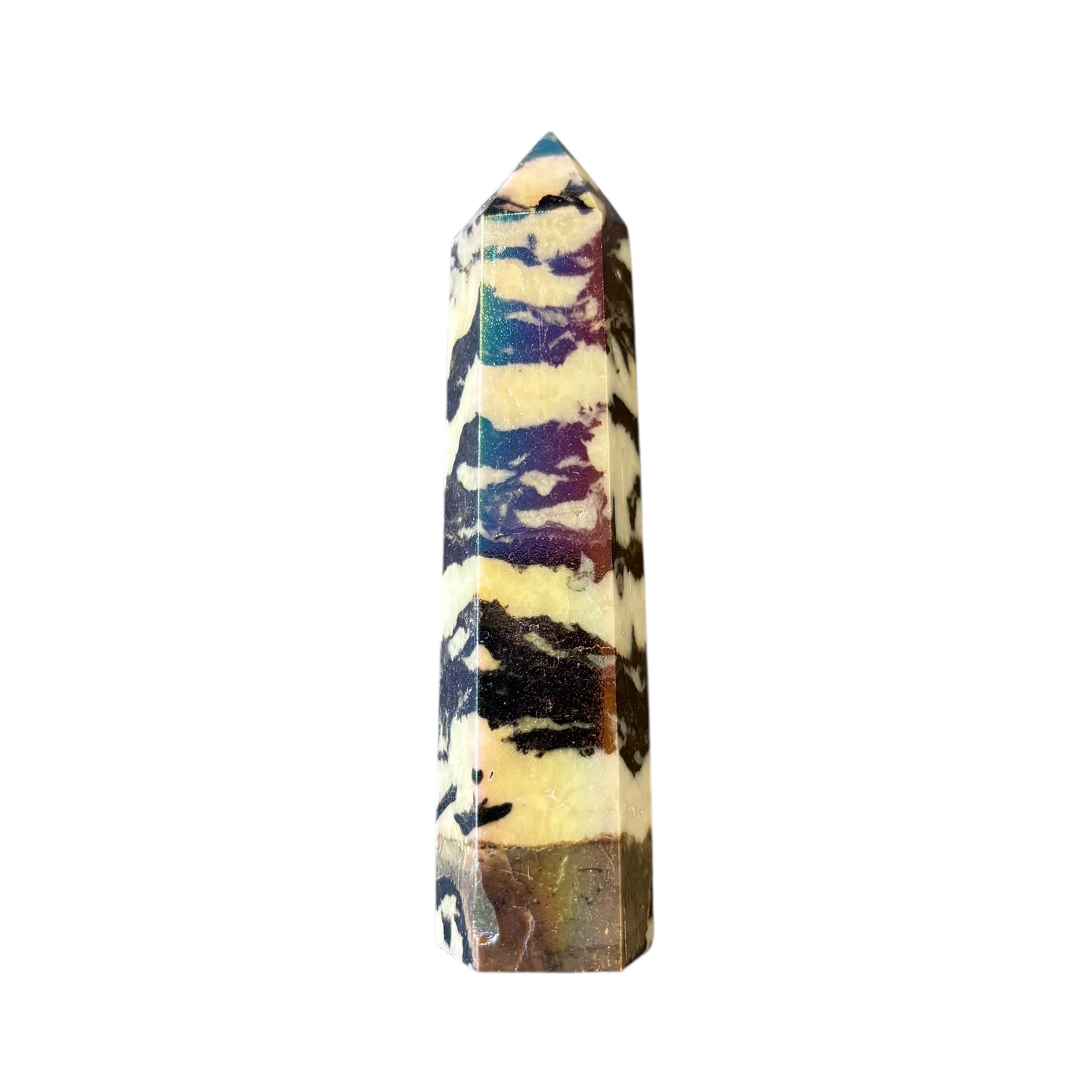 95mm Aura Zebra Jasper Point
