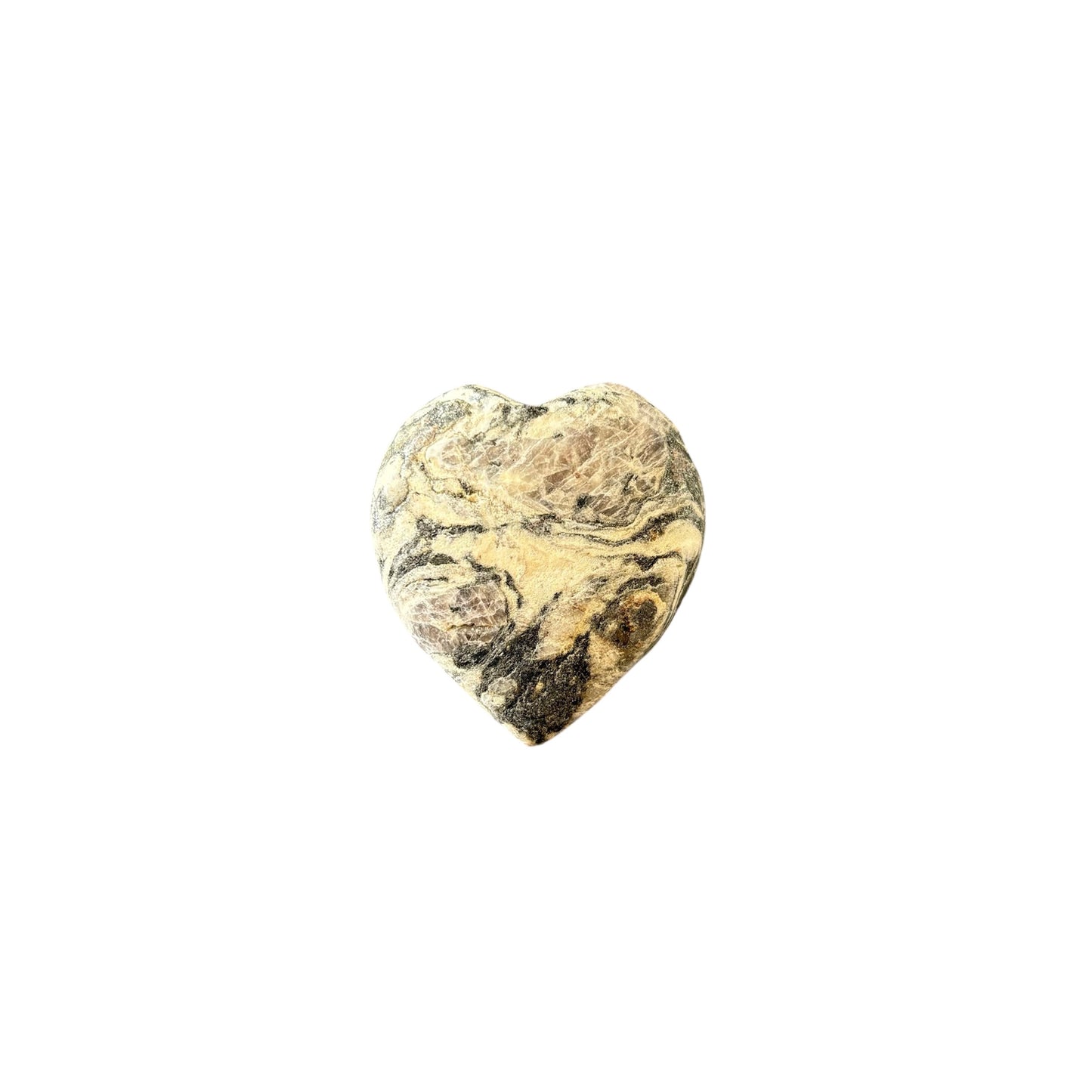 28g Zebra Calcite Heart