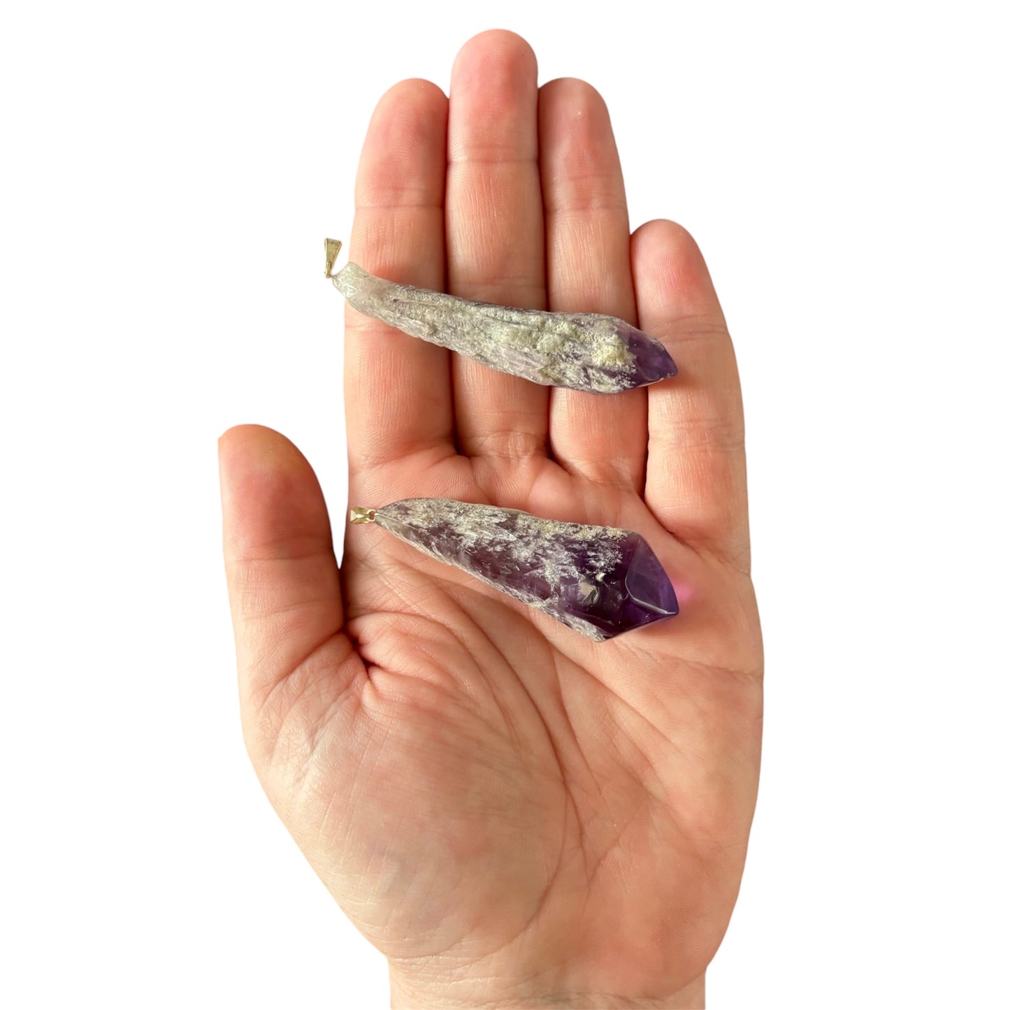 Amethyst Polished Root Pendant