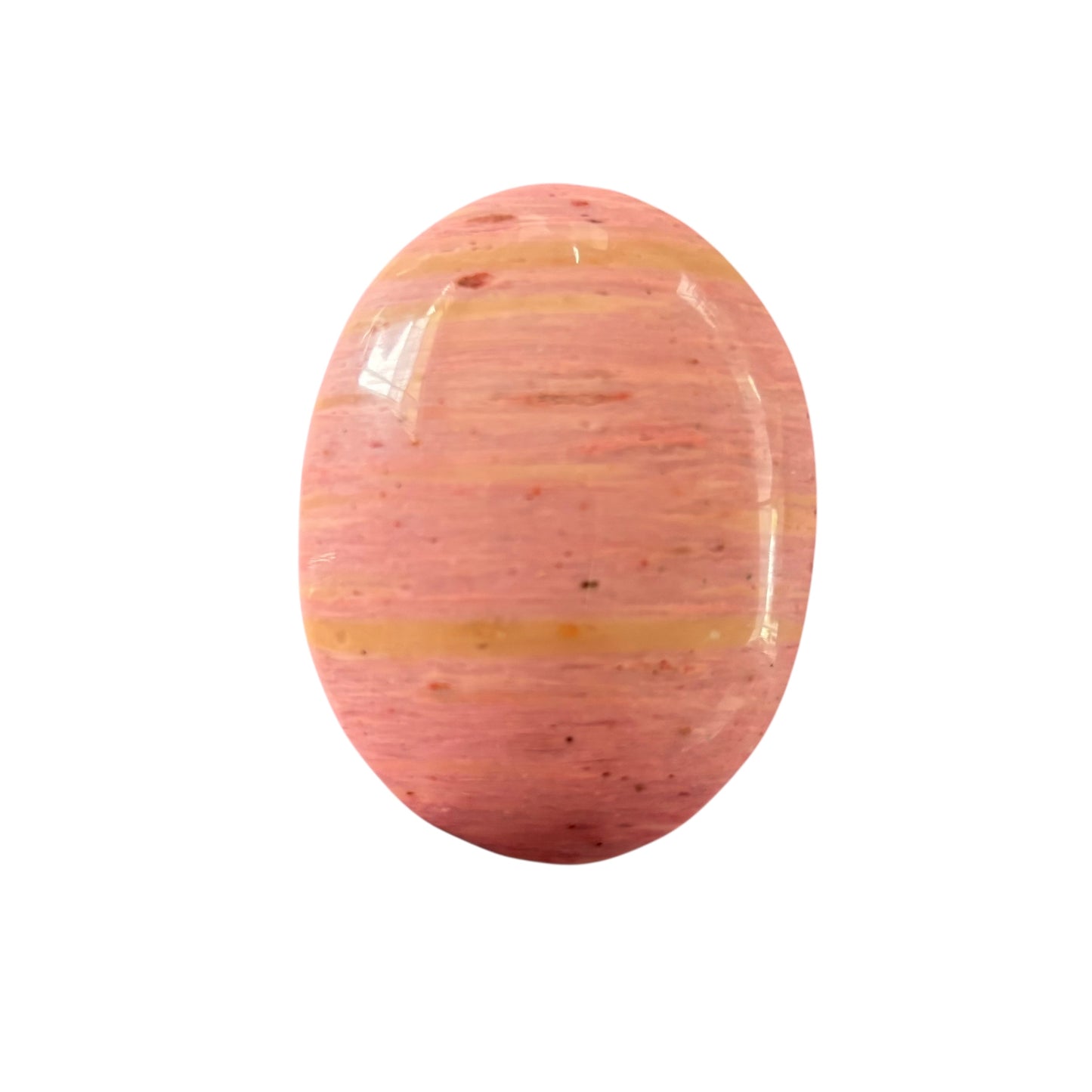 108g Pink Rhodonite Palm Stone