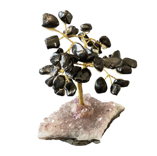 Black Tourmaline Chip Tree