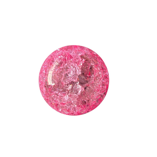 50mm Crackle Glass Light Pink Sphere