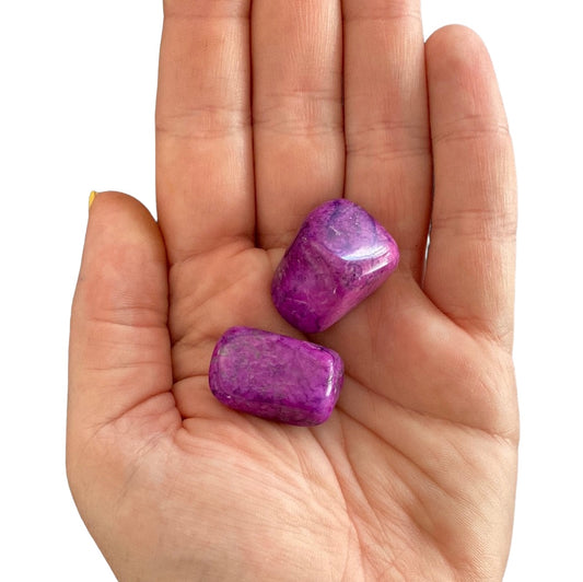 10-15g Purple Dyed Howlite Tumble