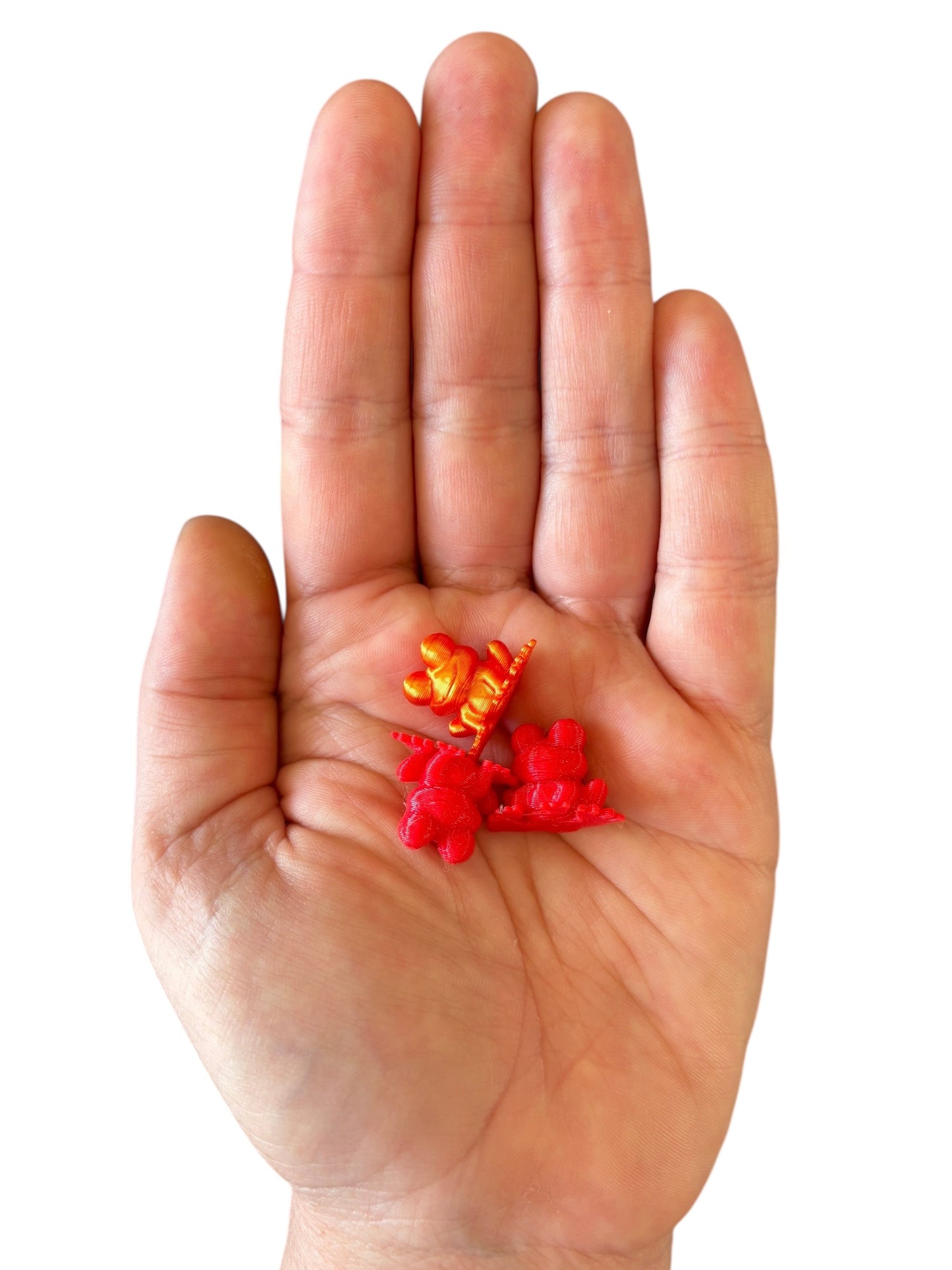 3D Printed Frog-Orangey Red
