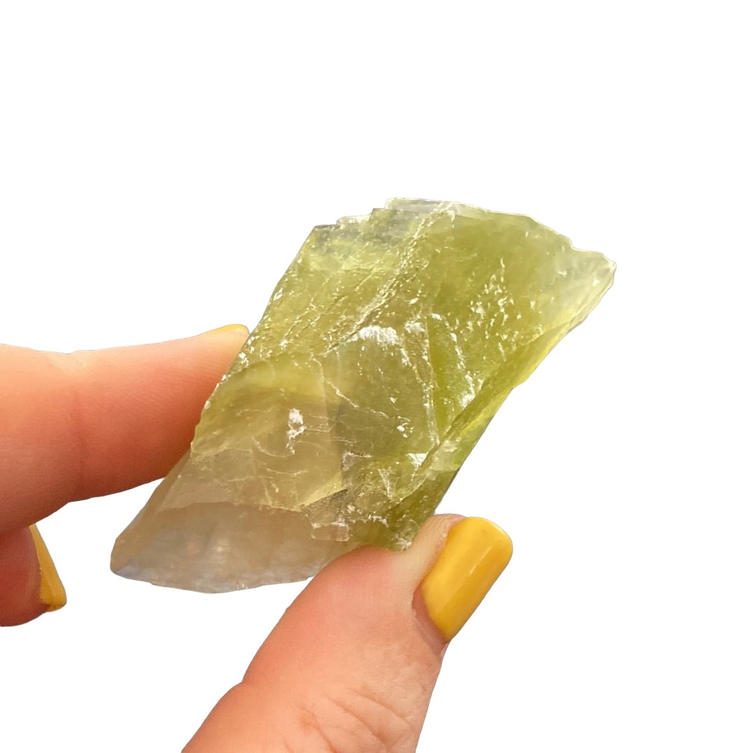 40-50g Green Calcite Raw