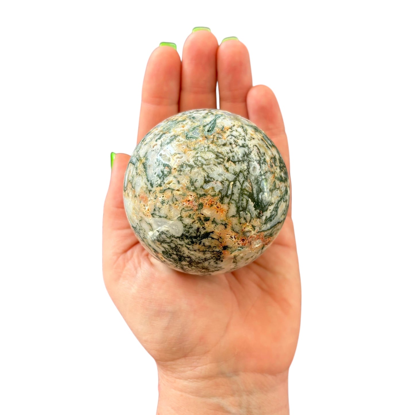 68mm Moss Agate Sphere