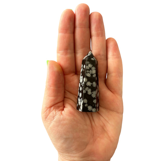 61mm Snowflake Obsidian Point