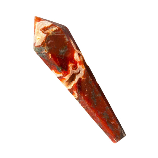 118g Red Moss Agate Wand