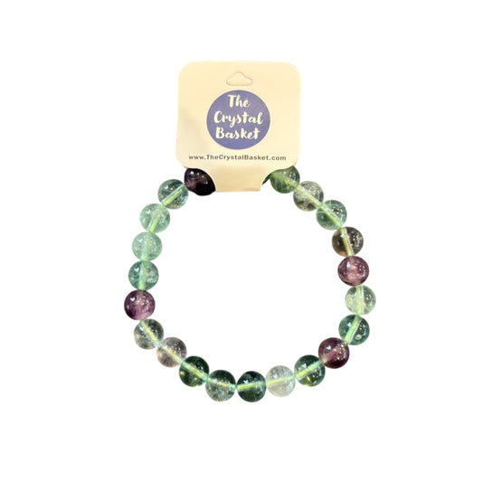 8mm Green Fluorite Bracelet
