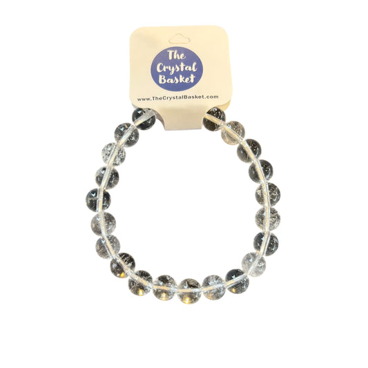 8mm Crackle Quartz Bracelet