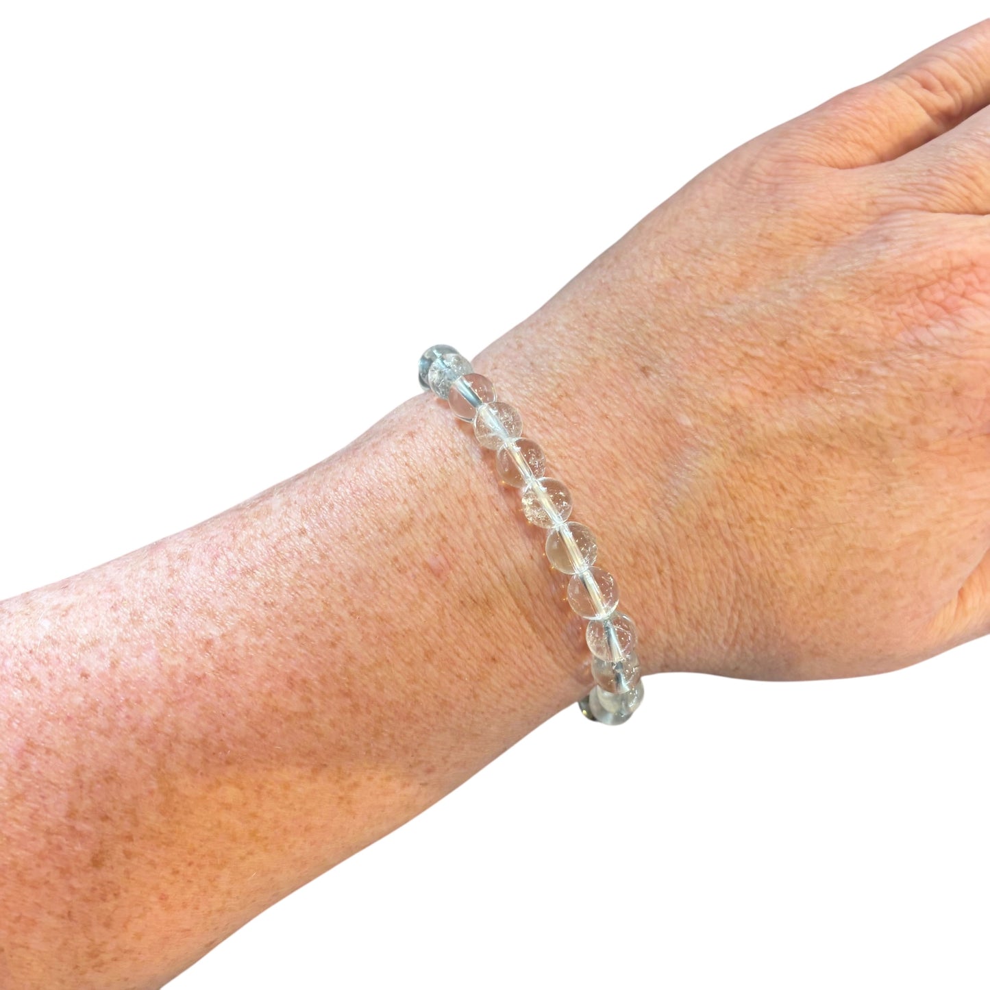 8mm Crackle Quartz Bracelet