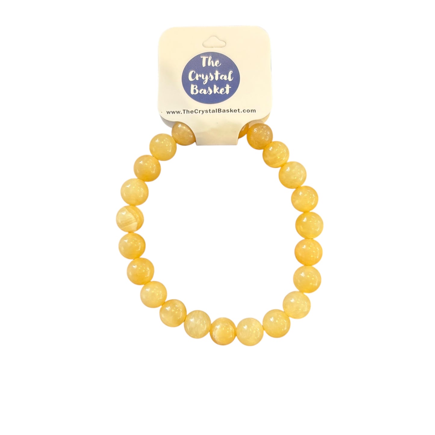 8mm Yellow Jade Bracelet