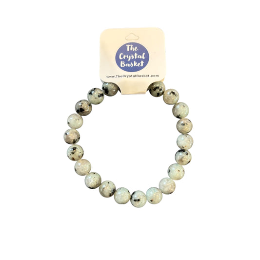 8mm Kiwi Jasper Bracelet