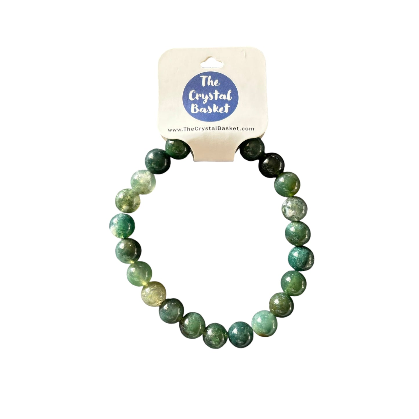 8mm Moss Agate Bracelet