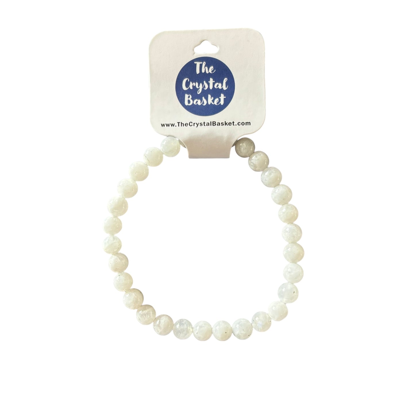 6mm White Moonstone Bracelet