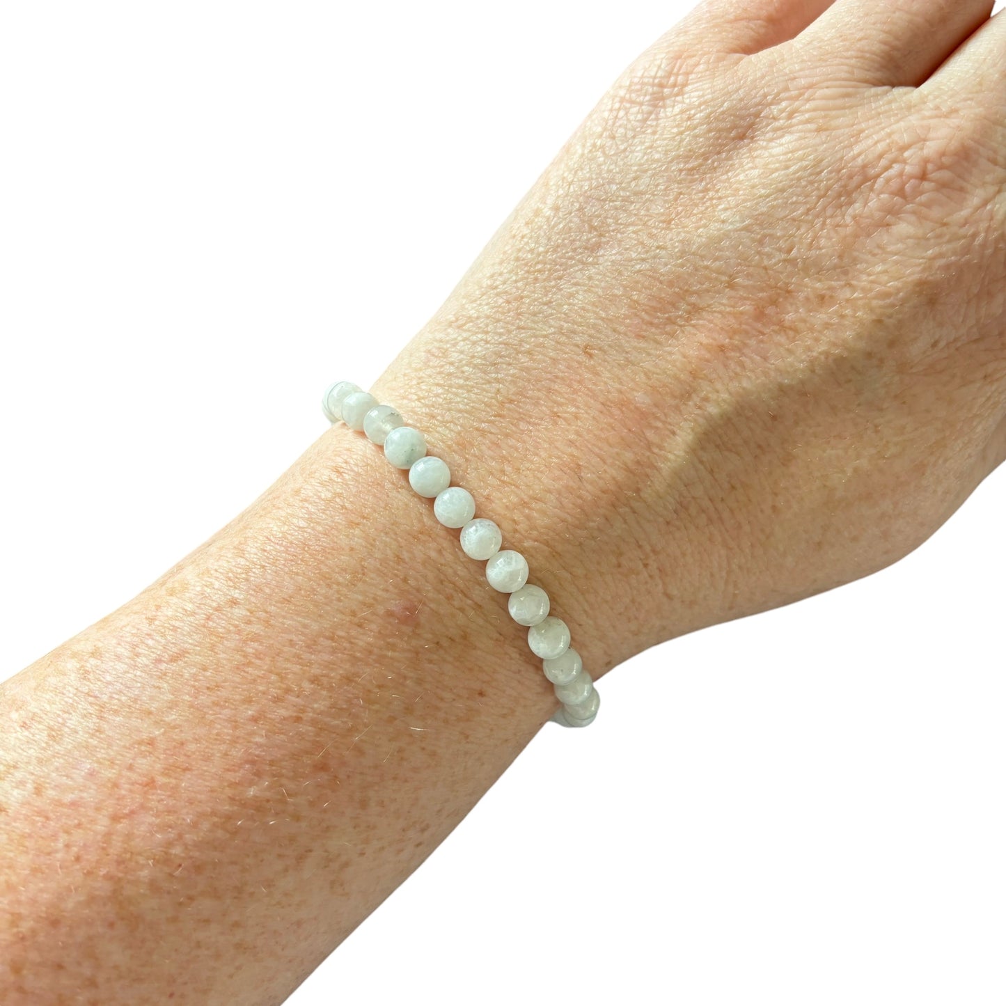 6mm White Moonstone Bracelet