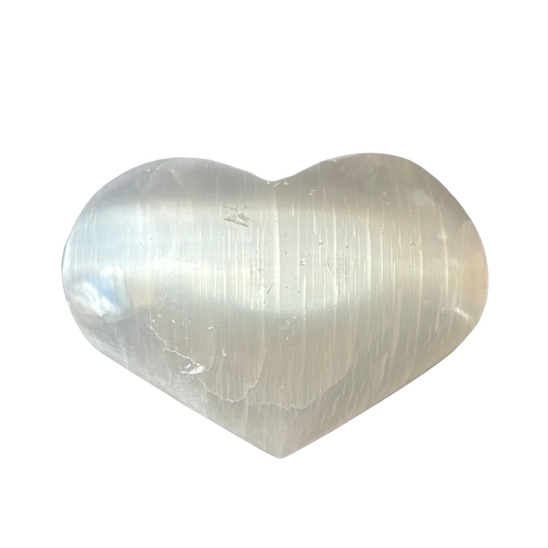 217g Selenite Heart