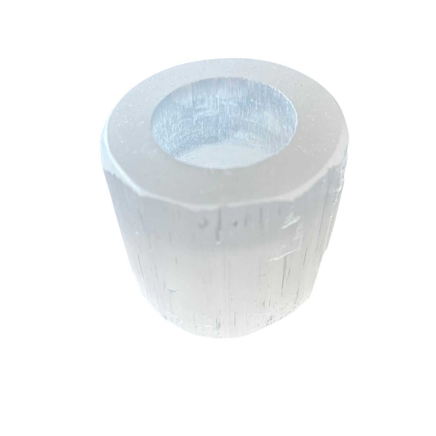 388g Selenite Candle Holder