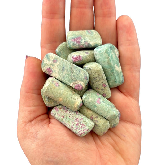 5-10g Ruby Fuchsite $5 tumble