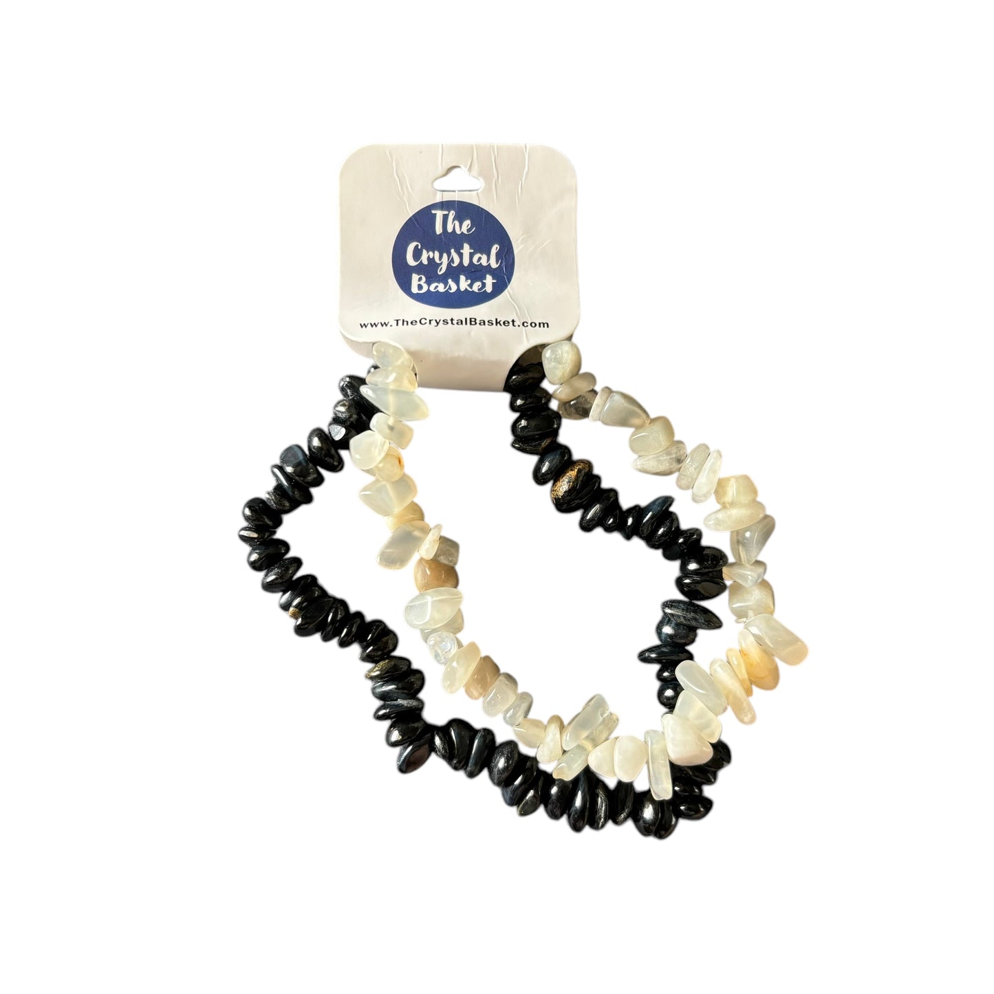 Blue Tiger Eye & Moonstone Bracelet Set