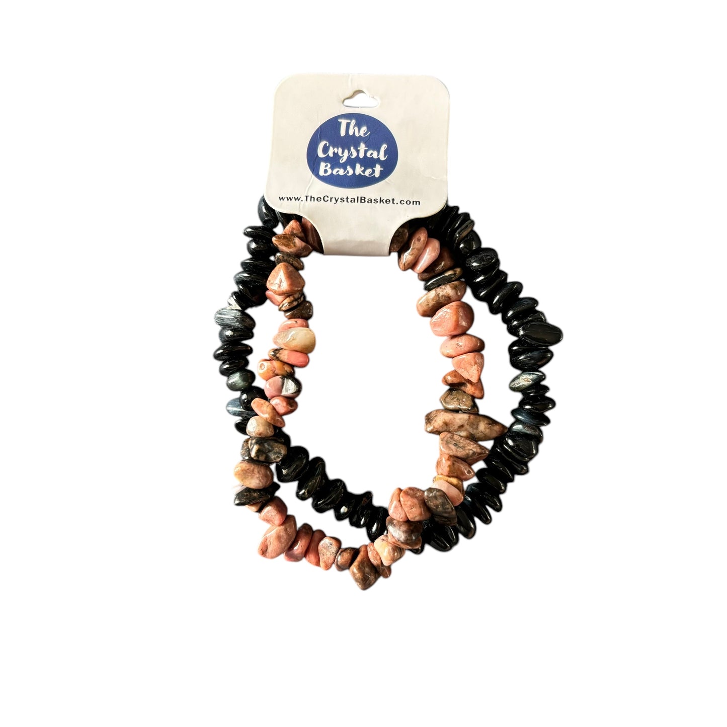 Rhodonite & Blue Tiger Eye Bracelet Set