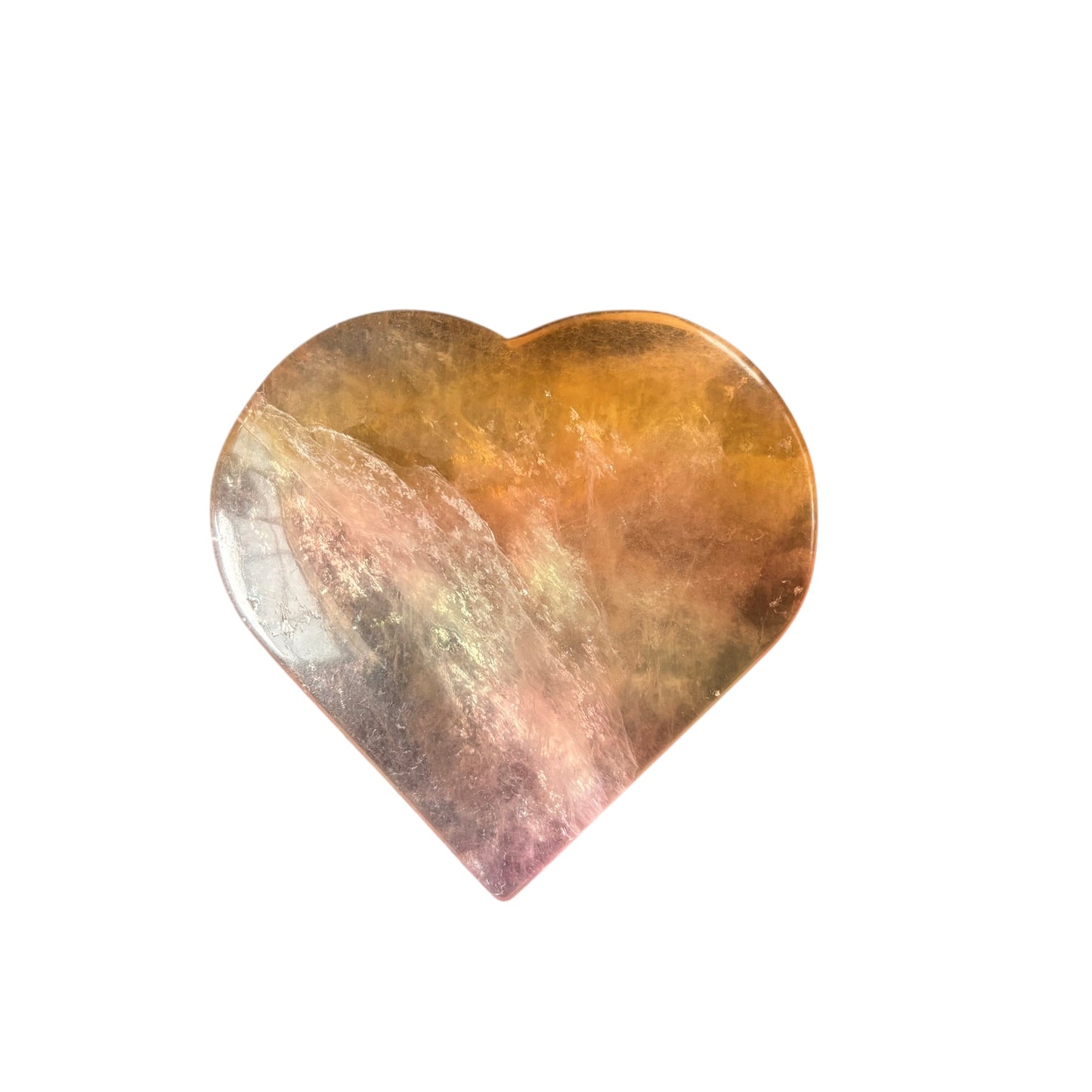 141g Fluorite Heart