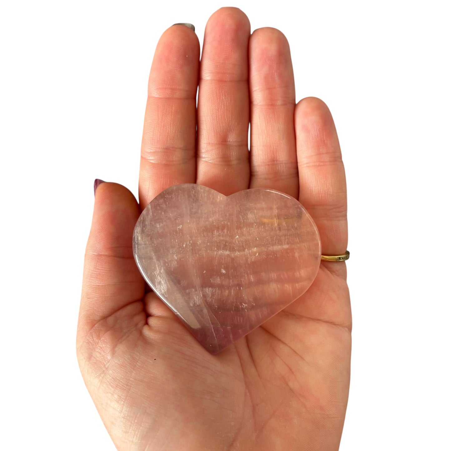 111g Fluorite Heart